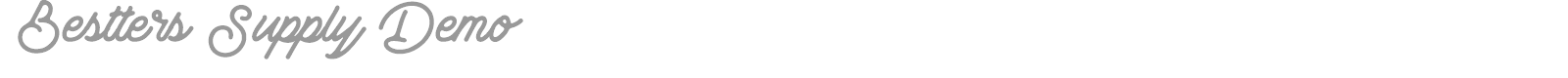Bestters Supply font preview